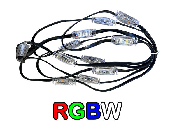 RGBW+2 Pebble Lights 4 pin (12 inch spacing)