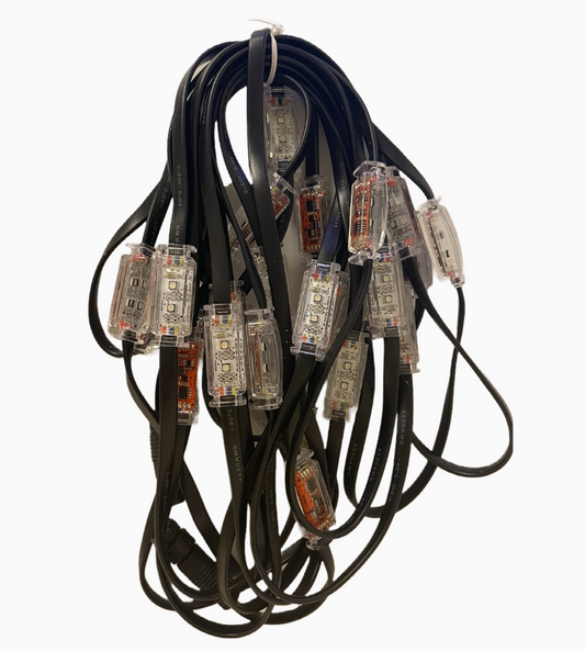 RGB+2 Pebble Lights 4 pin (12 inch Spacing)