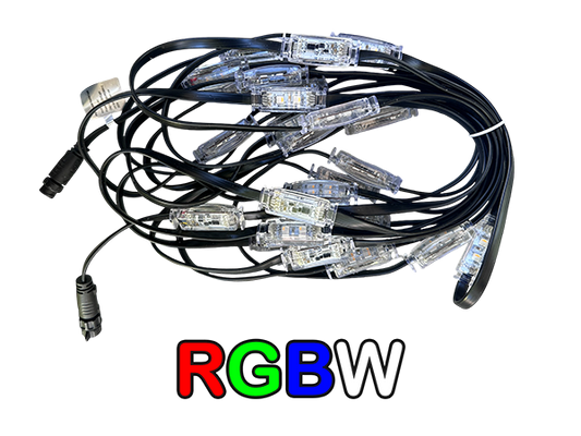 RGBW+2 Pebble Lights 4 pin (12 inch spacing)